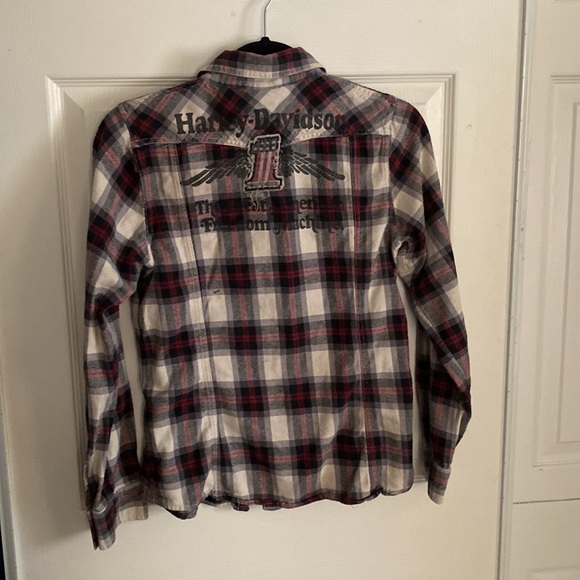 HARLEY-DAVIDSON plaid button down - Picture 5 of 5